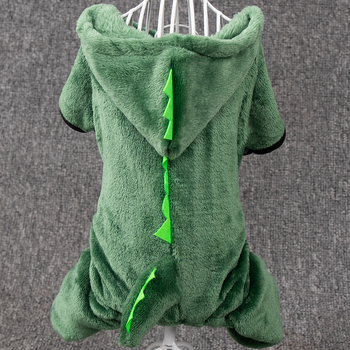 Piiriülesed lemmikloomade riided sügiseks ja talveks korallfliisist koerariided dinosauruste ümberkujundamise riided kassidele väikestele koertele universaalsed riided