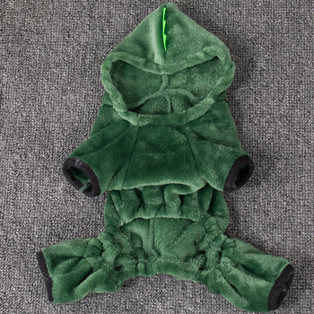 Piiriülesed lemmikloomade riided sügiseks ja talveks korallfliisist koerariided dinosauruste ümberkujundamise riided kassidele väikestele koertele universaalsed riided