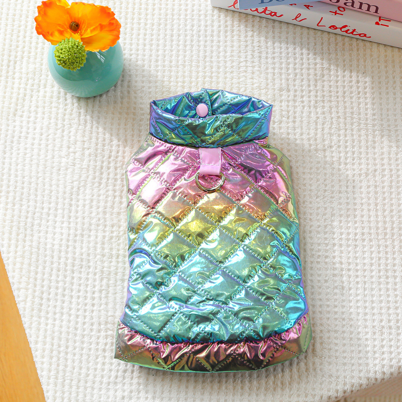 laos piiriülesed plahvatused lemmiklooma kutsika kassi riided otse tehasest sügis ja talvine paks soe rombikujuline puuvillane vooderdisega riided