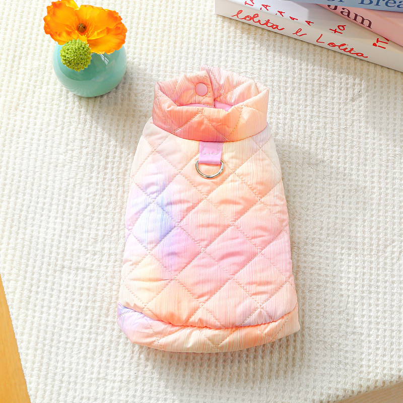 laos piiriülesed plahvatused lemmiklooma kutsika kassi riided otse tehasest sügis ja talvine paks soe rombikujuline puuvillane vooderdisega riided