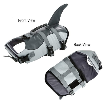 Lemmikloomade hai koomiksiujumisriided koertele, ujumisriided, suured, keskmised ja väikesed koerad, päästevest, uppumisvastane vest