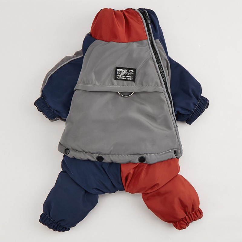 Naujas, spalvą atitinkantis, medvilninis žieminis paltas vidutinio dydžio ir didelių dydžių šunims, šilti ir patogūs, nuimami keturkojų drabužiai.