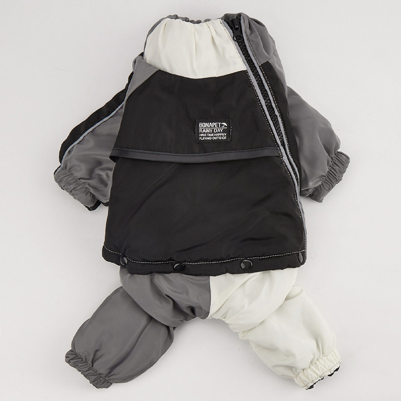 Naujas, spalvą atitinkantis, medvilninis žieminis paltas vidutinio dydžio ir didelių dydžių šunims, šilti ir patogūs, nuimami keturkojų drabužiai.