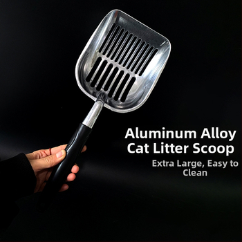 Naminių gyvūnėlių reikmenys metaliniai lupimo įrankiai kačių kraiko kastuvas kačių kraiko kastuvas kačių kraiko kastuvas nerūdijančio plieno didmeninė prekyba