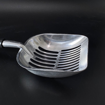 Naminių gyvūnėlių reikmenys metaliniai lupimo įrankiai kačių kraiko kastuvas kačių kraiko kastuvas kačių kraiko kastuvas nerūdijančio plieno didmeninė prekyba