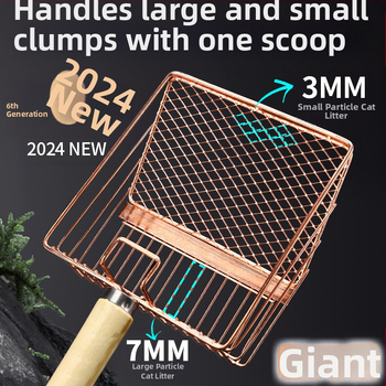 6 kartos kačių kraiko kastuvas ilga rankena metalinis kačių kraiko kastuvas iš nerūdijančio plieno didelis kačių kastuvas išmatoms oficialus valymo įrankis gamyklos tiesioginis pardavimas