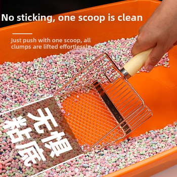 6 kartos kačių kraiko kastuvas ilga rankena metalinis kačių kraiko kastuvas iš nerūdijančio plieno didelis kačių kastuvas išmatoms oficialus valymo įrankis gamyklos tiesioginis pardavimas