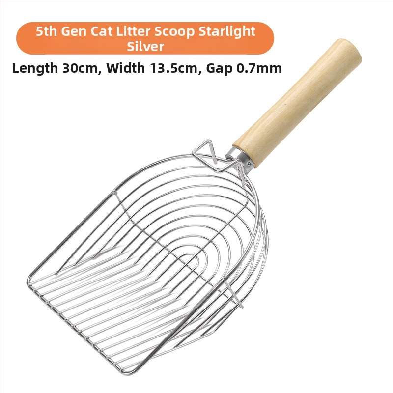 6 kartos kačių kraiko kastuvas ilga rankena metalinis kačių kraiko kastuvas iš nerūdijančio plieno didelis kačių kastuvas išmatoms oficialus valymo įrankis gamyklos tiesioginis pardavimas