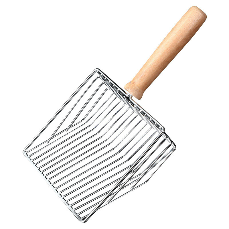 6 kartos kačių kraiko kastuvas ilga rankena metalinis kačių kraiko kastuvas iš nerūdijančio plieno didelis kačių kastuvas išmatoms oficialus valymo įrankis gamyklos tiesioginis pardavimas