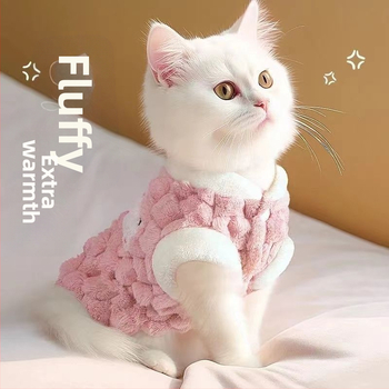 Дрехи за котки, есенни и зимни дрехи против власинки, дрехи за котки Muppet, дрехи за домашни любимци, жилетка, дрехи за котенца, нов стил