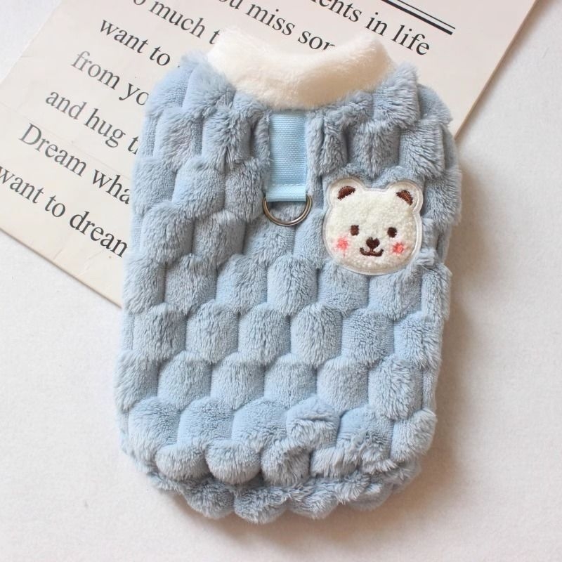 Дрехи за котки, есенни и зимни дрехи против власинки, дрехи за котки Muppet, дрехи за домашни любимци, жилетка, дрехи за котенца, нов стил