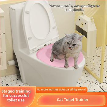 Kutija za pijesak za mačke, veliki dezodorans protiv pijeska, zadebljani WC za početnike, trener za WC za mačke, tvornički outlet