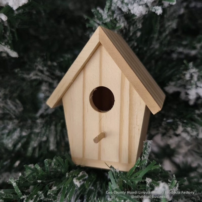 Трансгранична къщичка за птици, рафт от дървено гнездо за птици, висящо мини гнездо за колибри, външна къщичка за птици, хранилка за птици