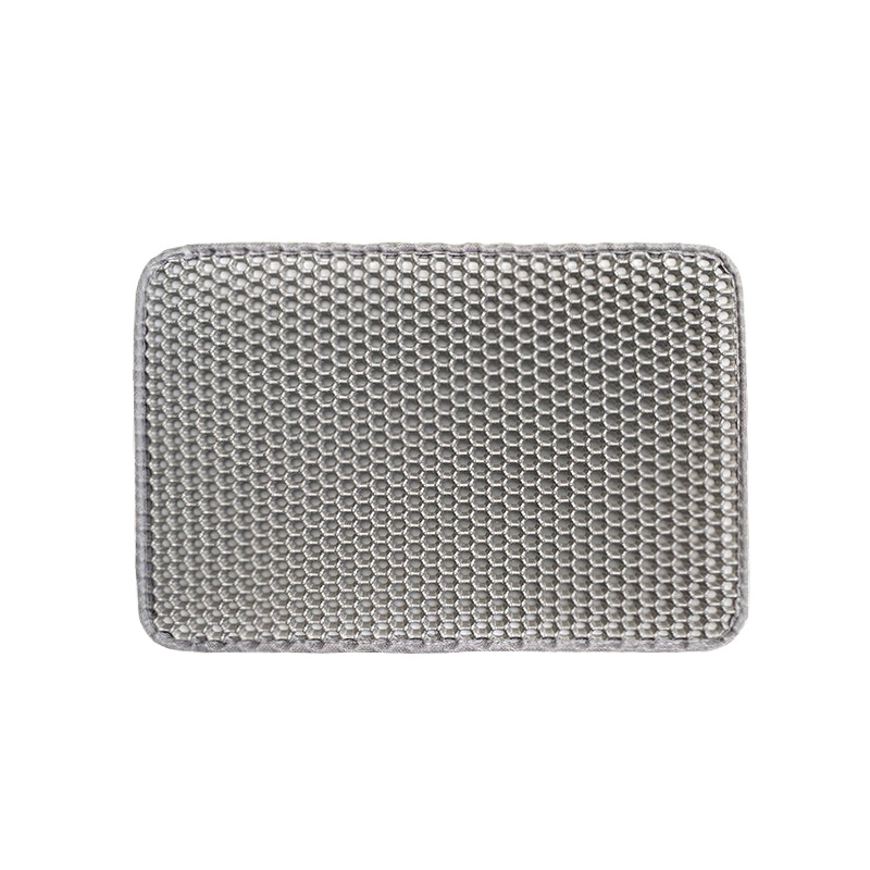 Ārzemju tirdzniecības karsti pārdotais divslāņu filtra kaķu pakaišu paklājiņš pret izņemšanu kaķu pakaišu kaste pret šļakatām smilšu kontroles paklājiņš mājdzīvnieku kaķu piederumi