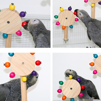 Играчка за птици папагал, въртяща се вятърна станция, пръчка, клетка за птици, шлифоваща станция за нокти, стойка за прът, образователни играчки, трансгранична търговия на едро