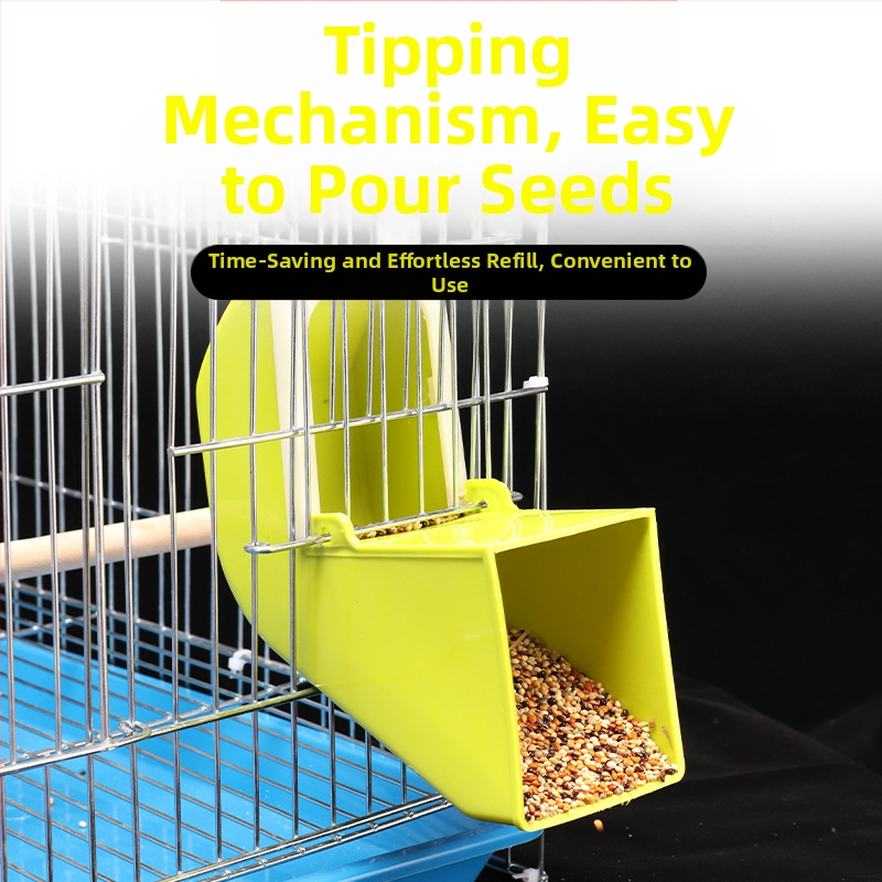 Божур от тигрова кожа Xuanfeng, автоматична хранилка за птици, кофа за хранене, външна хранилка, консумативи за птици за разплод, кутия за храна, корито за храна