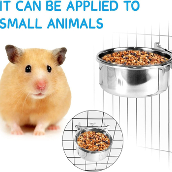 Чаша за храна за папагали, купа за храна от неръждаема стомана, кутия за храна, купа за храна, корито за вода, специална храна за птици, чаша против пръскане