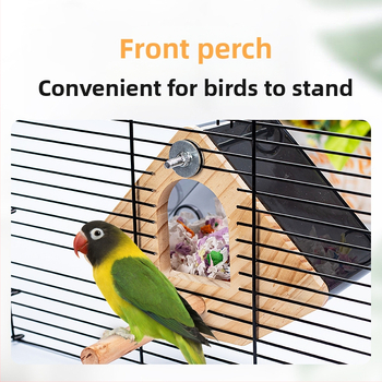 Skaidri papūgų veisimo dėžė, tigro odos bijūnas, Xuanfeng papūgos paukščio lizdas, pakabinamas lizdas, papūgos lizdas, šiltas paukščių narvelis, priedai, reikmenys