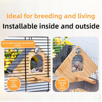 Skaidri papūgų veisimo dėžė, tigro odos bijūnas, Xuanfeng papūgos paukščio lizdas, pakabinamas lizdas, papūgos lizdas, šiltas paukščių narvelis, priedai, reikmenys