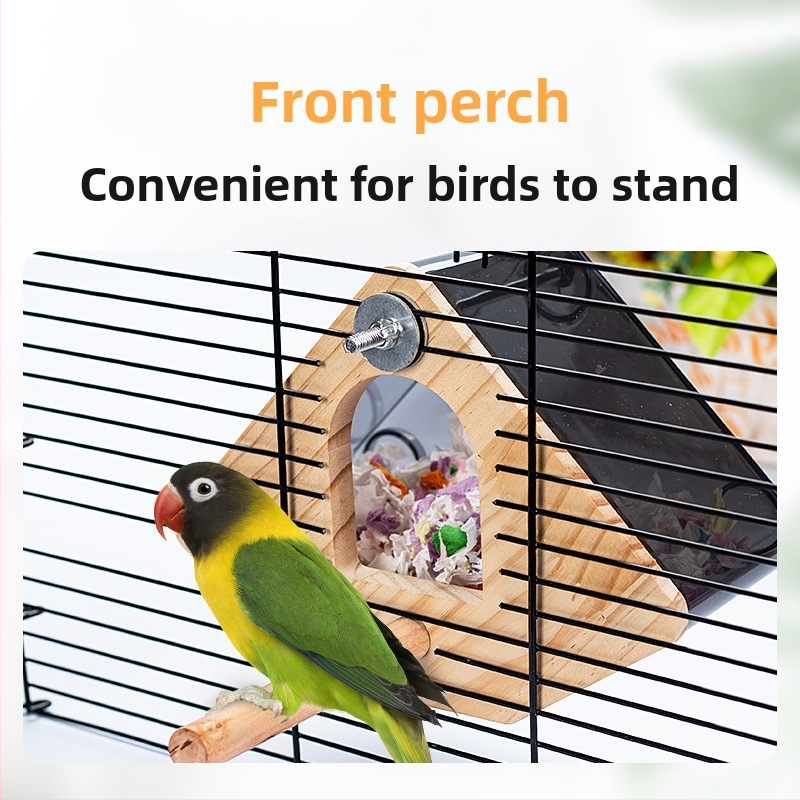 Прозрачна кутия за развъждане на папагали, божур от тигрова кожа, Xuanfeng, гнездо за папагали, висящо гнездо, топла клетка за птици, аксесоари, консумативи