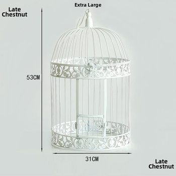 Europietiško stiliaus geležinės dekoracijos, paukščių narvelis, balti langai, fotografija, baldai, rekvizitai, viešbutis, vestuvės, mėsingi, retro stiliaus papuošalai