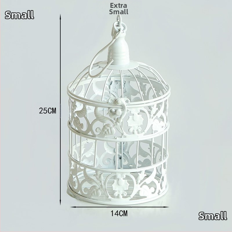 Железни декорации в европейски стил, птича клетка, бял прозорец, фотография, обзавеждане, реквизит, хотел, сватба, месести ретро орнаменти