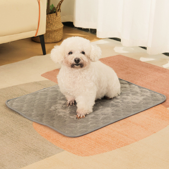 Tarptautiniu mastu parduodamas trumpas pliušinis žieminis daugkartinio naudojimo skalbiamas sauskelnių kilimėlis katėms ir šunims, vandeniui atsparus sauskelnių kilimėlis.