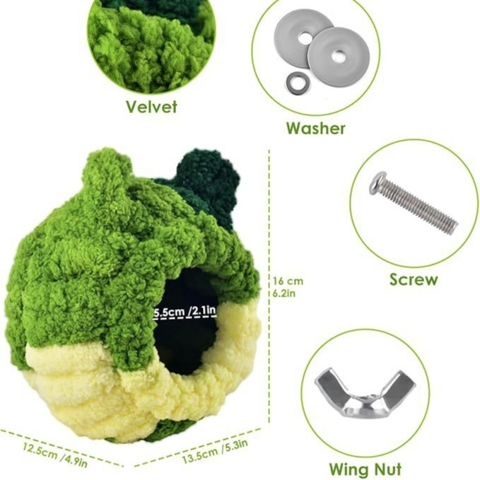 Трансгранично ново птиче гнездо Топло коралово кадифено плюшено птиче гнездо Аксесоари за клетка за папагал Висящо плюшено птиче гнездо