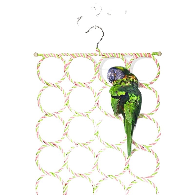 Paukščių žaislų reikmenys Tigro bijūno vidutinės ir didelės papūgos laipiojimo sūpynės pakaba mankštai graužiantis krūminių dantų žaislas
