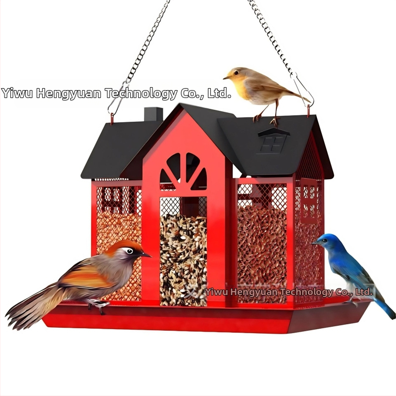 Трансгранична нова хранилка за птици, креативна люлка, метална хранилка за катерици, вътрешен двор, колибри, висяща декорация за открито