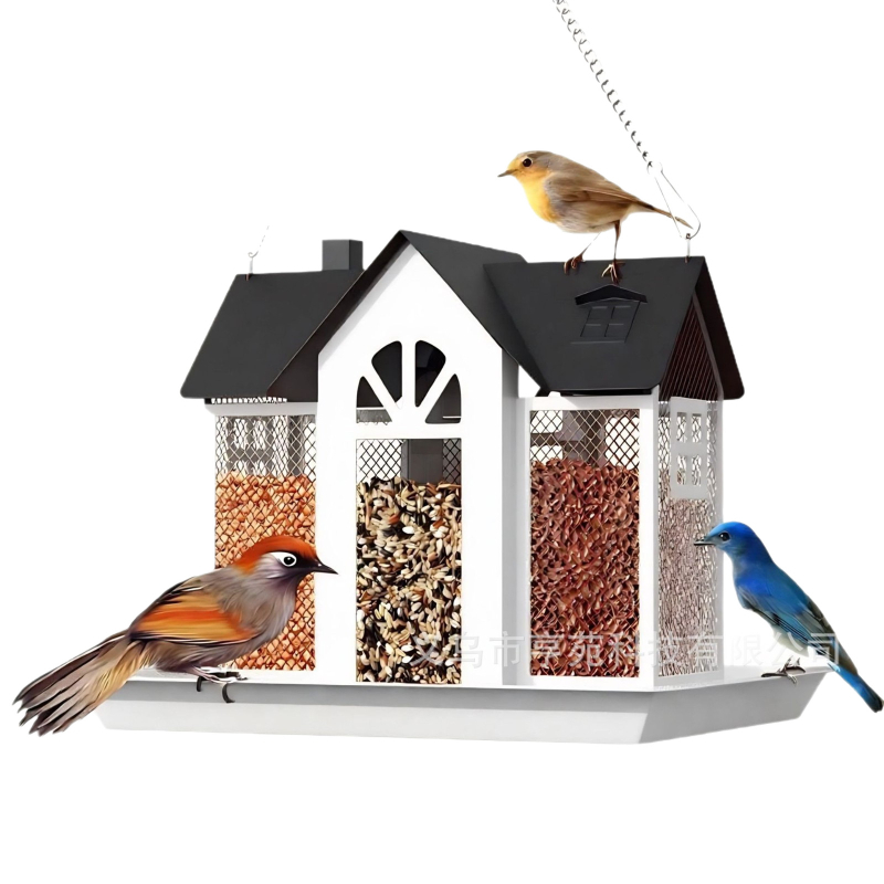 Трансгранична нова хранилка за птици, креативна люлка, метална хранилка за катерици, вътрешен двор, колибри, висяща декорация за открито