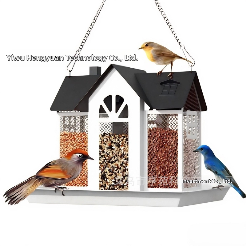 Трансгранична нова хранилка за птици, креативна люлка, метална хранилка за катерици, вътрешен двор, колибри, висяща декорация за открито