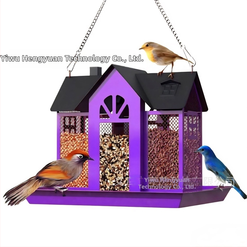 Трансгранична нова хранилка за птици, креативна люлка, метална хранилка за катерици, вътрешен двор, колибри, висяща декорация за открито