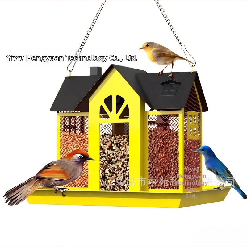 Трансгранична нова хранилка за птици, креативна люлка, метална хранилка за катерици, вътрешен двор, колибри, висяща декорация за открито