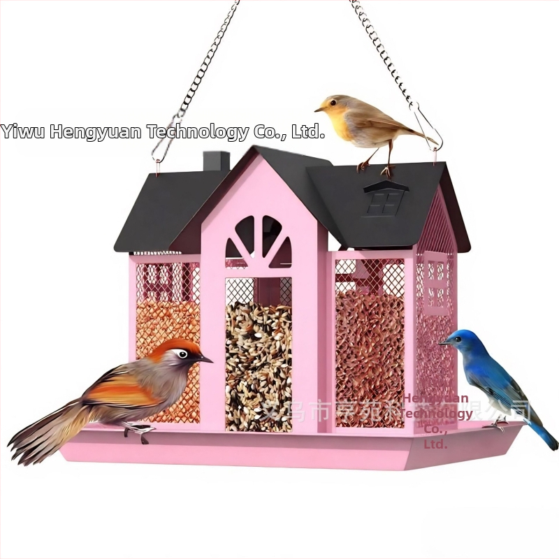 Трансгранична нова хранилка за птици, креативна люлка, метална хранилка за катерици, вътрешен двор, колибри, висяща декорация за открито