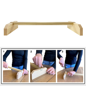 Комплект от две части за гнездо на петел и кокошка, дървен прът за пиле, поставка за домашен любимец и папагал.