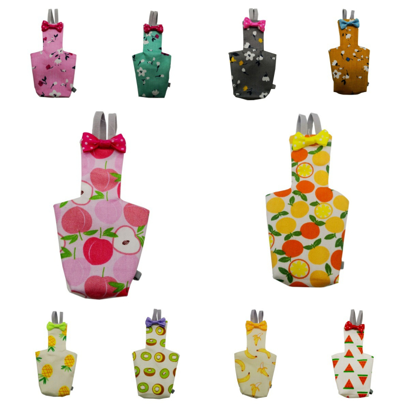 Kreatív papagájruhák, repülő ruhák, személyre szabott egyszerű kisállat madár szar táska, újrafelhasználható pelenkák