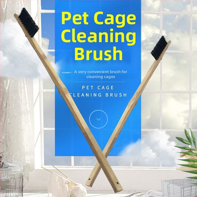 Четка за почистване на клетка за птици Big Brother, дрозд, папагал, аксесоари за клетка за птици, заек, морско свинче, катерица Тоторо, четка за почистване на клетка за домашни любимци