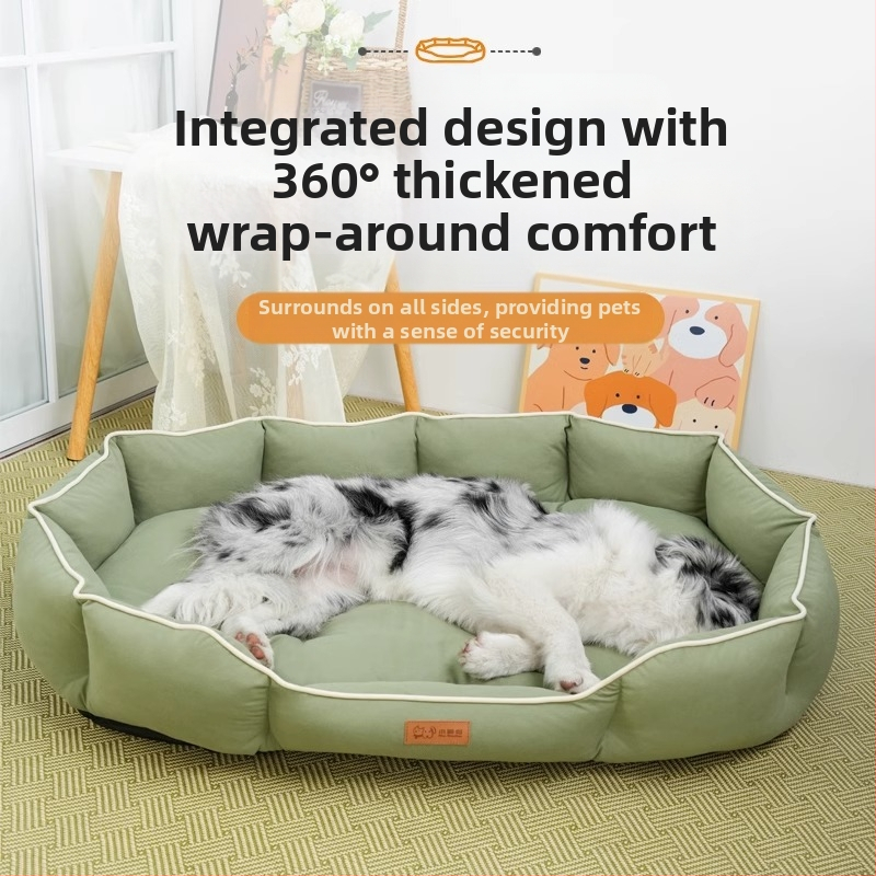 Универсална постелка Kennel Technology Craft, устойчива на надраскване, Four Seasons, за котки, средно и голямо куче, овално гнездо за котки