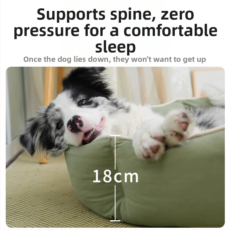 Универсална постелка Kennel Technology Craft, устойчива на надраскване, Four Seasons, за котки, средно и голямо куче, овално гнездо за котки