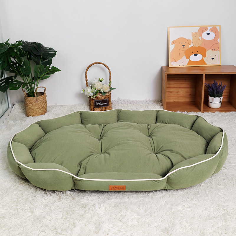 Kutyakennel Kutyaszőnyeg Utánzat Vászon Kerek Kennel Csúszásmentes Kis és Közepes Testű Kutyáknak Téli Meleg Kutyaketrec Kutyaágy Kisállat Fekhely Macskakennel