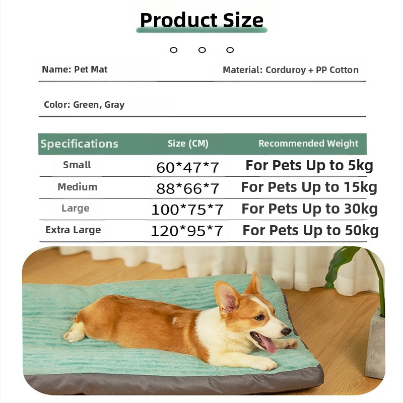 Постелка за кучета, постелка за спане на кучета за домашни любимци, топла постелка, постелка за котки, постелка за кучешка клетка, постелка за спане на кучешко гнездо, универсална постелка Four Seasons