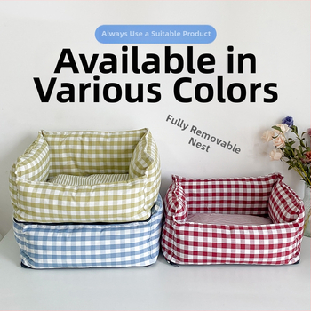 Kennel Four Seasons universaalne kassipesa väikesele, keskmisele ja suurele koerale ruuduline koeramatt soe koeravoodi lemmikloomale