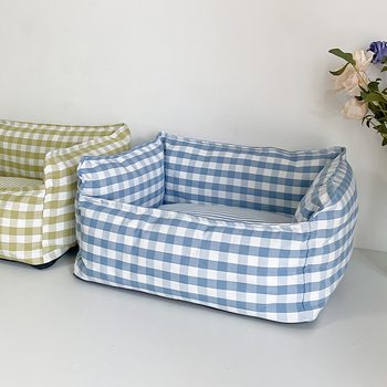 Kennel Four Seasons universaalne kassipesa väikesele, keskmisele ja suurele koerale ruuduline koeramatt soe koeravoodi lemmikloomale