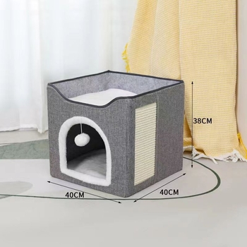 Πτυσσόμενη φωλιά κατοικίδιων Ημικλειστό κλουβί μεγάλων γατών Χειμερινό ζεστό προμήθειες κατοικίδιων Four Seasons Universal Πτυσσόμενο