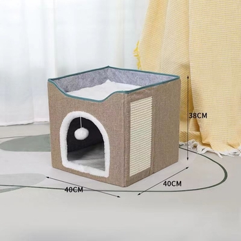 Πτυσσόμενη φωλιά κατοικίδιων Ημικλειστό κλουβί μεγάλων γατών Χειμερινό ζεστό προμήθειες κατοικίδιων Four Seasons Universal Πτυσσόμενο