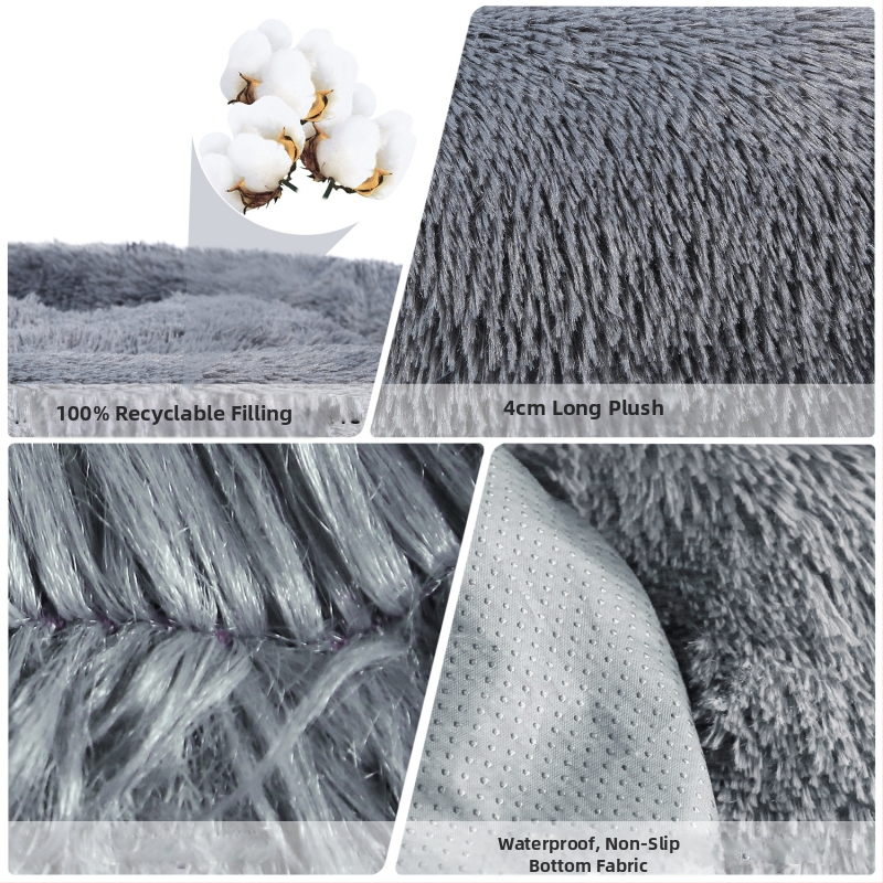 Продукти за домашни любимци кучешка колиба котешка колиба легло за домашни любимци легло за кучета котешко легло топло кръгло голямо подвижно легло