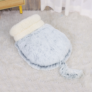 Εργοστάσιο χονδρικής πώλησης τεσσάρων εποχών ημι-κλειστού υπνόσακου κατοικίδιων χαριτωμένος με γούνινη μπάλα φωλιά γάτας μικρό κλουβί σκύλου