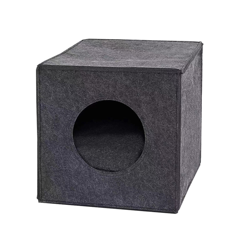 Prekogranično gnijezdo od filca za kućne ljubimce, mačje gnijezdo s podlogom koja se može ukloniti i prati, gnijezdo od filca za kućne ljubimce, veliko i po mjeri