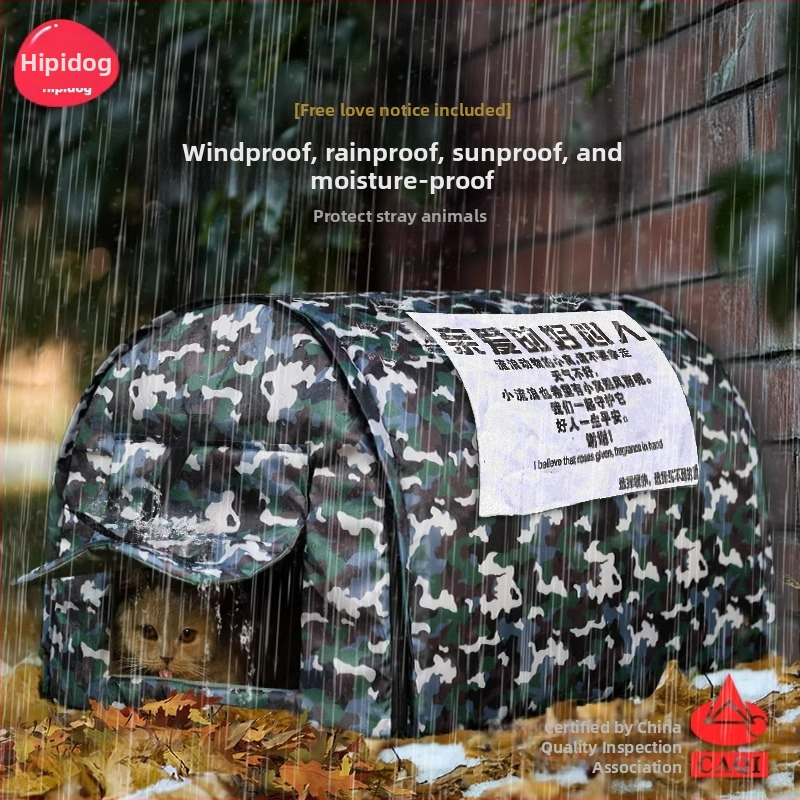 Jesen i zima topla vodootporna ljubav lutalice životinje lučna kuća mačje gnijezdo hladni snijeg šator pseća kućica gnijezdo za kućne ljubimce